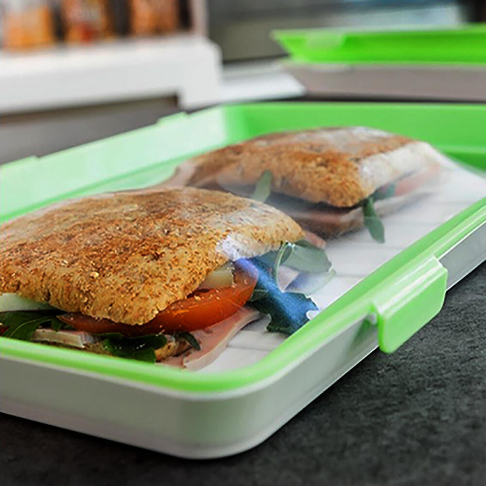 Pack x 6 Bandejas Apilables para Conservación de Alimentos con Sistema Semi Vacío Hermético