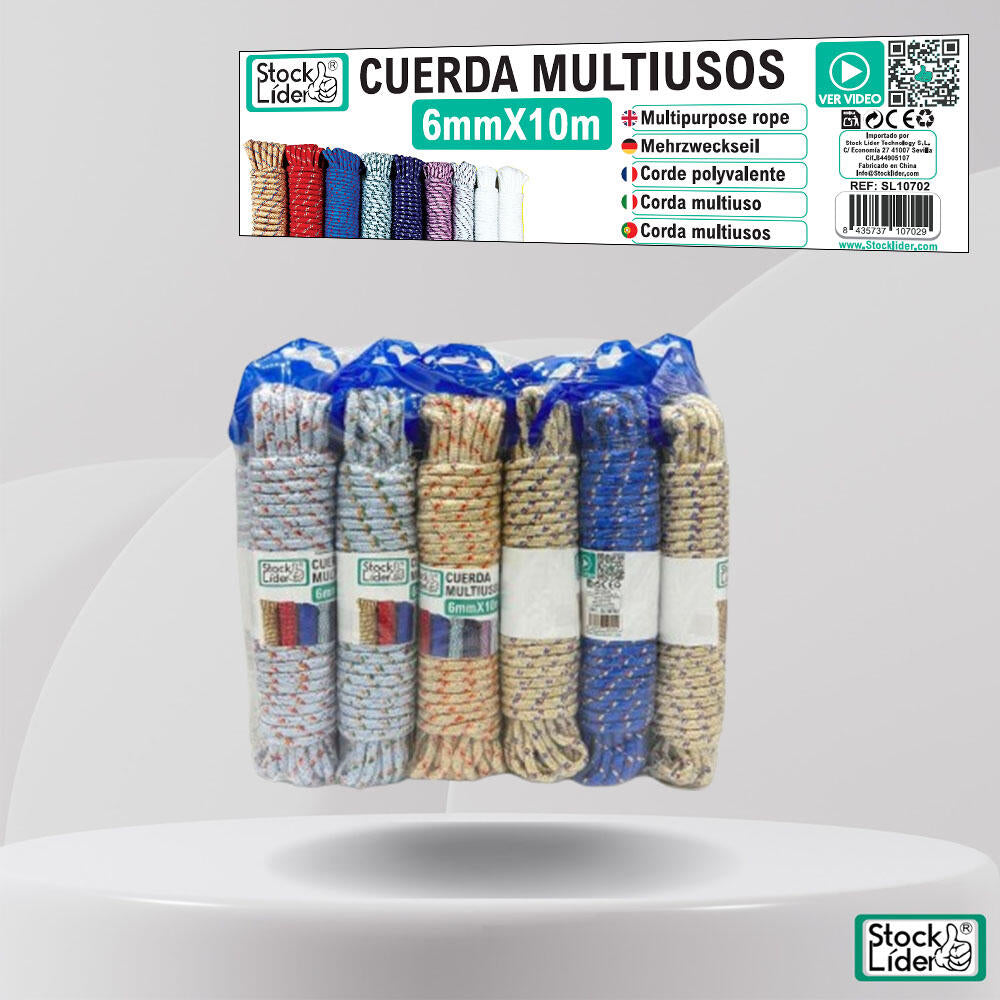 Cuerda multiusos 6mm x10m