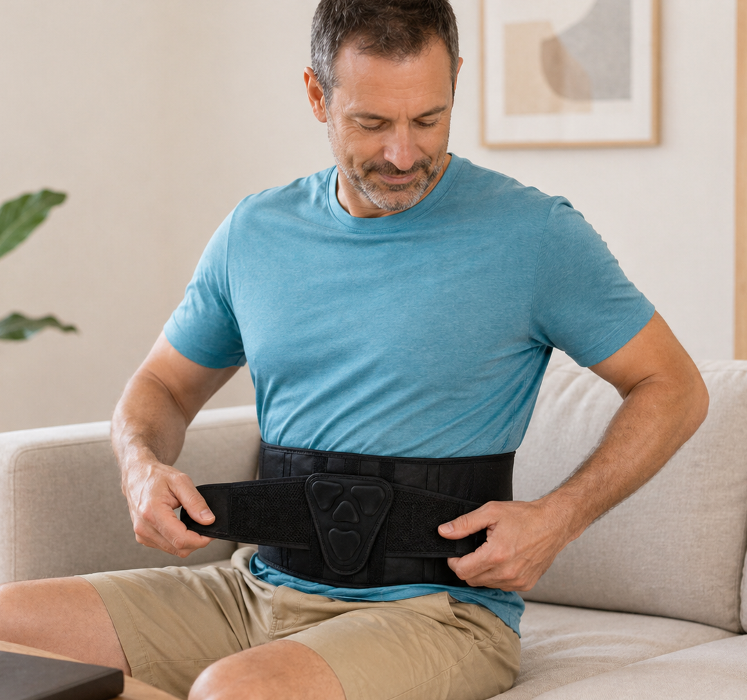Faja lumbar con almohadilla 3d
