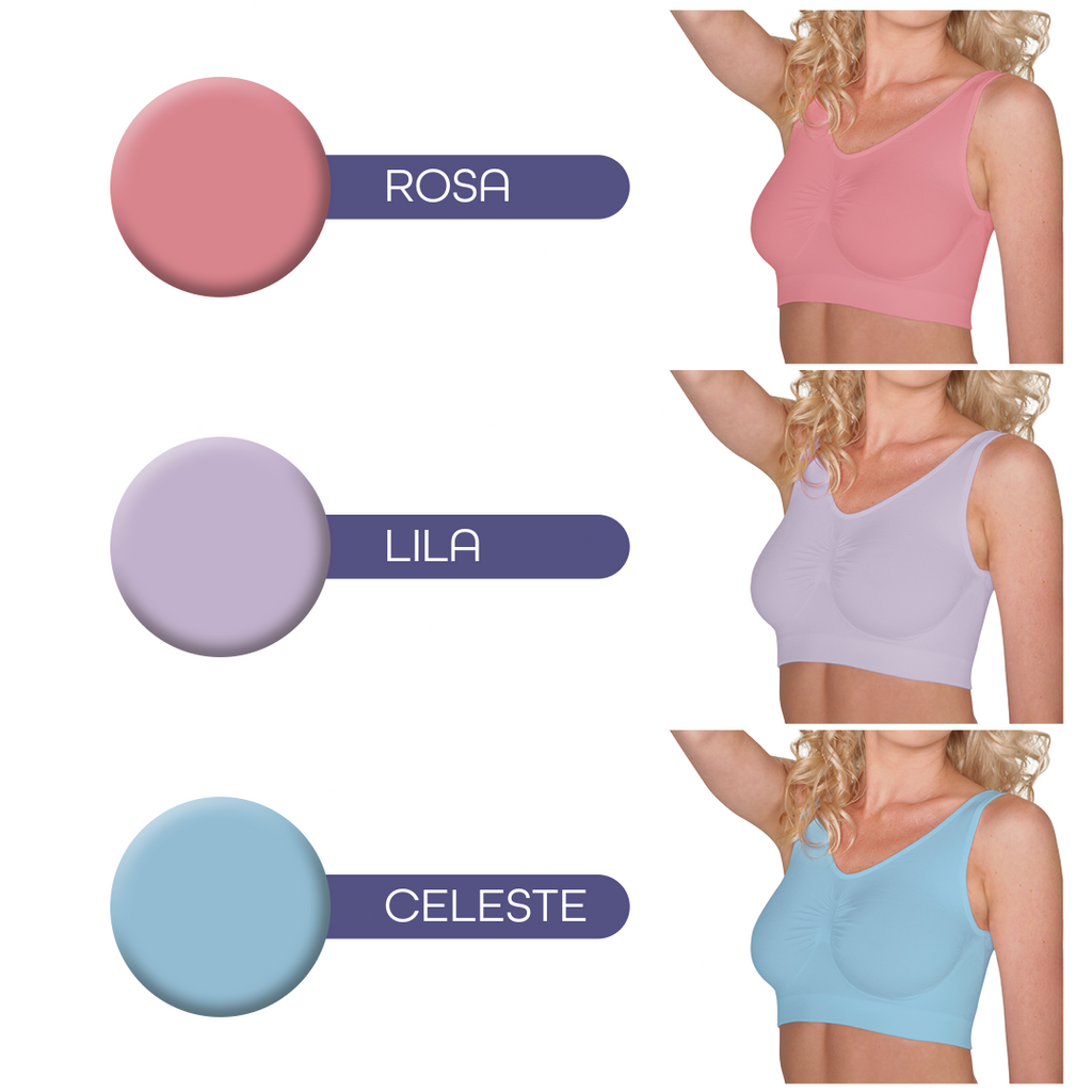Sujetador Bra Set of 3 Colors