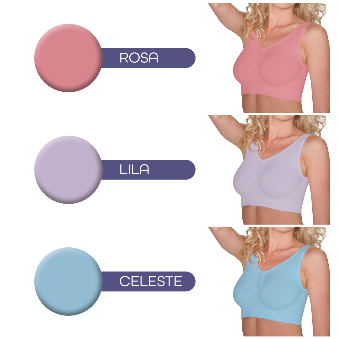 Sujetador Bra Set of 3 Colors