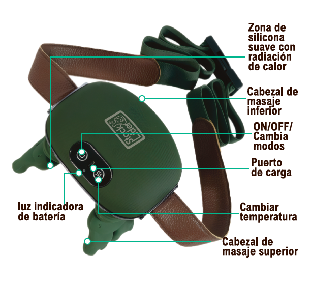 Masajeador shiatsu 4D