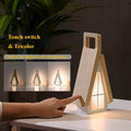Lámpara de mesa plegable con forma de casa