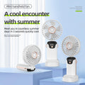 Ventilador de mano con pantalla digital