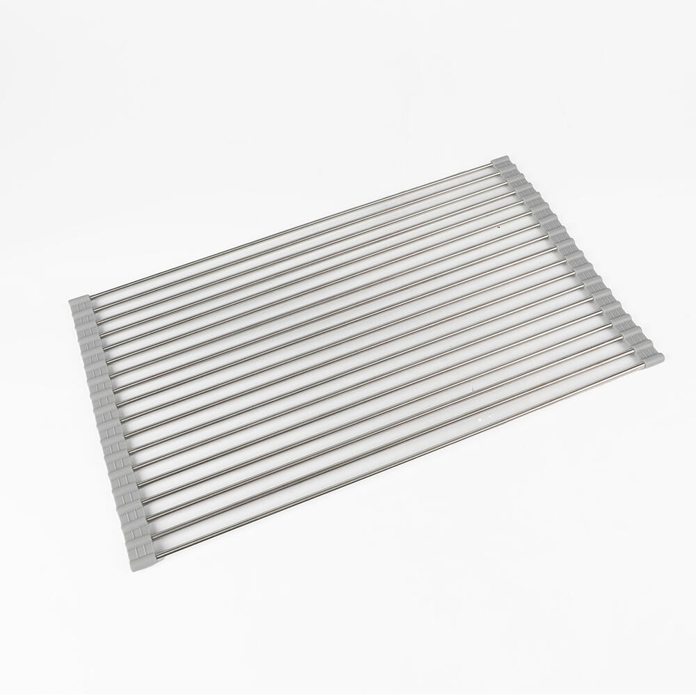 Escurridor De Platos Plegable De Acero Inoxidable