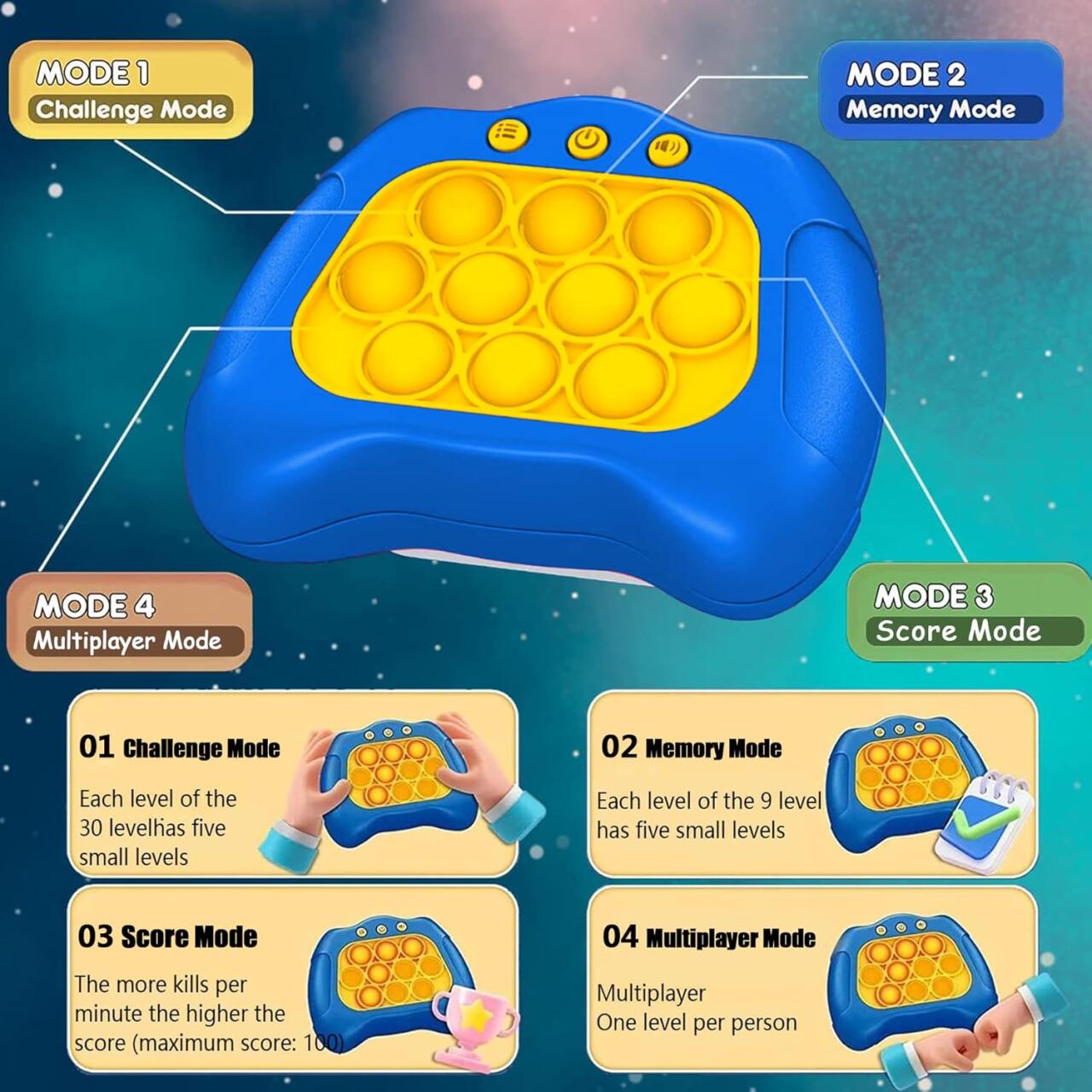 Juego de Memoria Pop It Up Antiestres