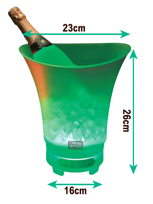 Cubitera de hielo con altavoz