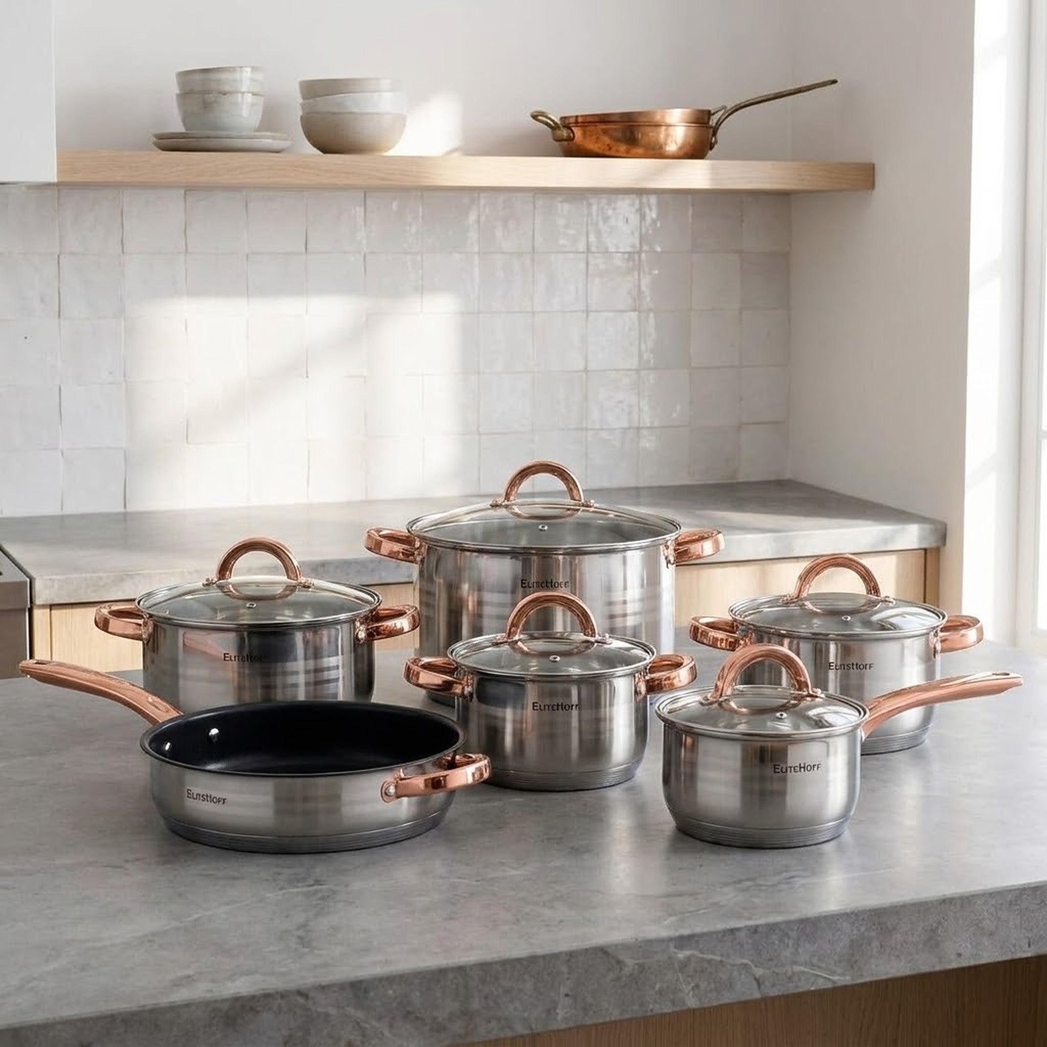 batería de cocina en una isla de cocina · ref. 31670